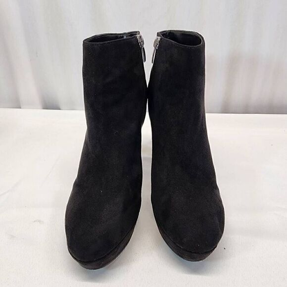 Nine West Glowup Platform Booties Size 8 Black - Picture 3 of 10